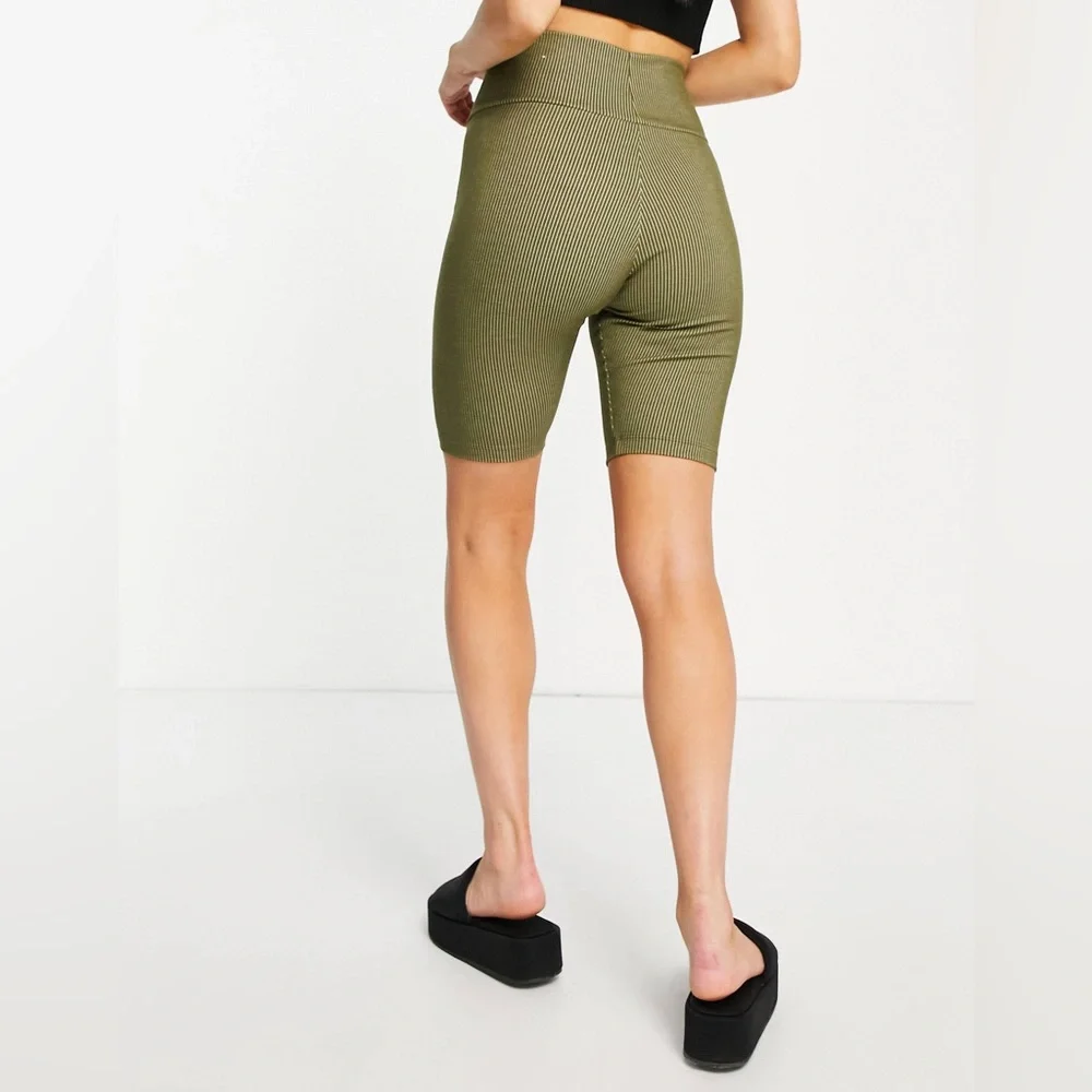 Adidas Ribbed Short Tights - Picture 2 of 4